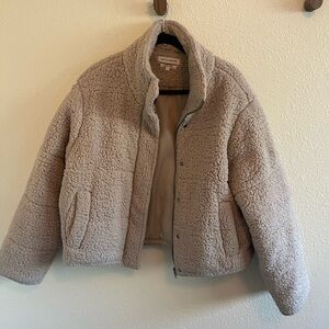 Native Youth Cream Sherpa Jacket